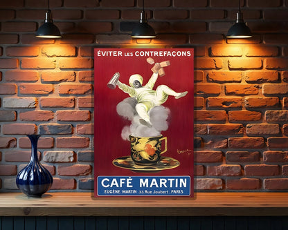 Café Martin Heavy Metal Vintage Sign - Heavy Metal Cafe & Bar Decor