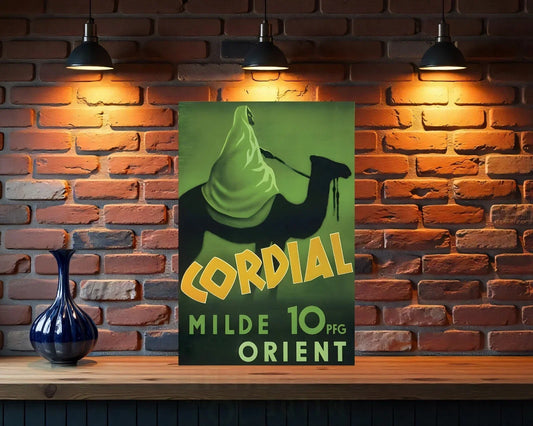 Cordial Vintage Tobacco Heavy Metal Sign – Garage & Man Cave Decor