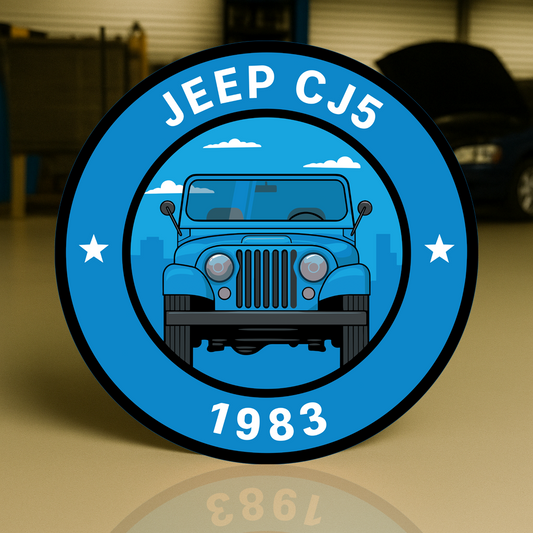 JEEP 1983 CJ5  Classic Off-Road Legend Heavy Metal Sign – Garage & Man Cave Decor