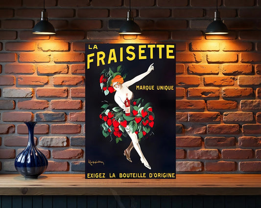 La Fraisette Heavy Metal Sign - Cafe & Bar Decor