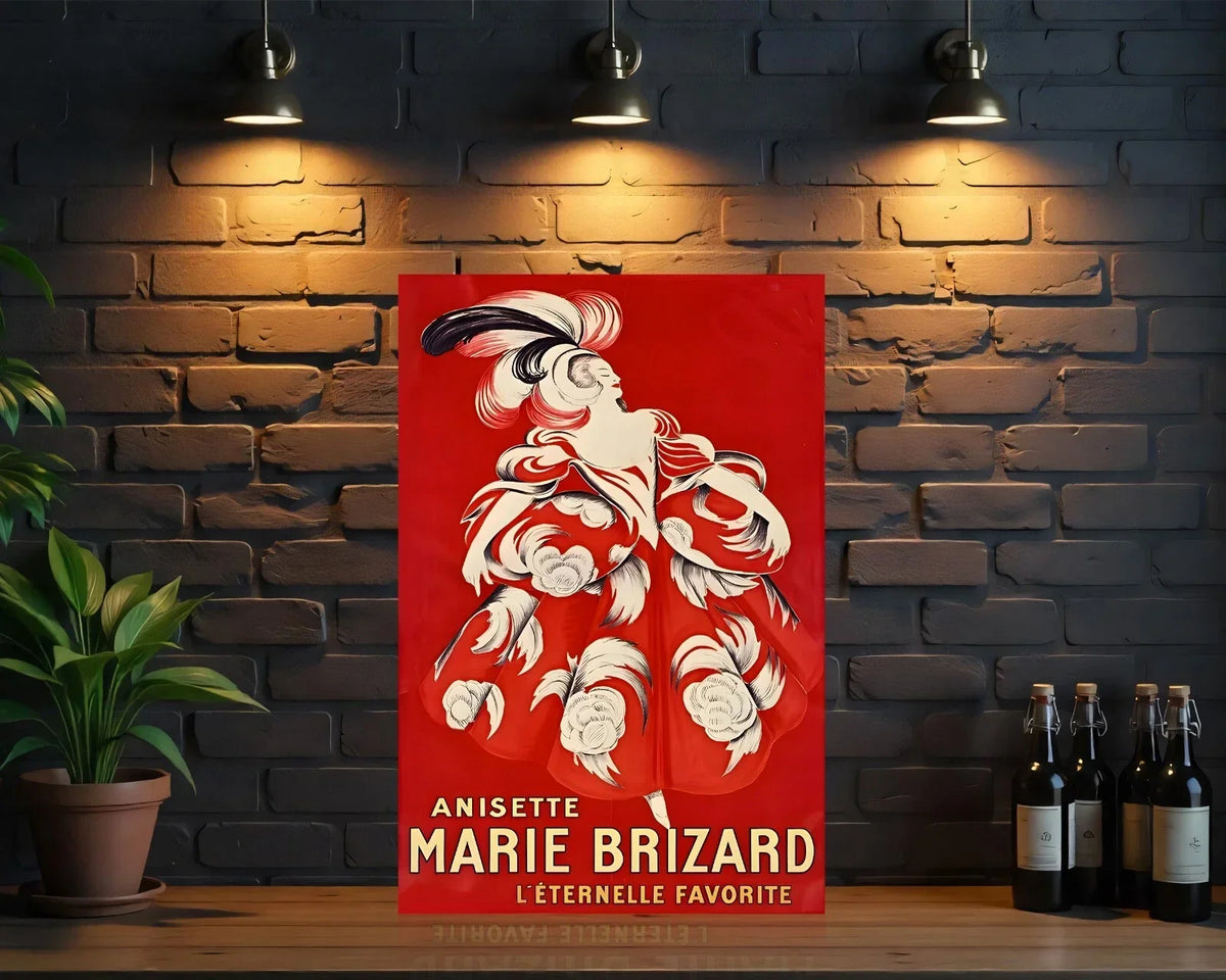 Marie Brizard Anisette Heavy Metal Sign – Garage & Man Cave Decor