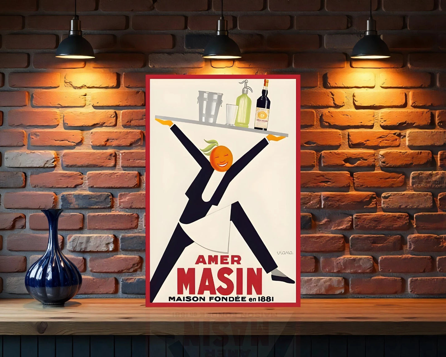 Amer Masin Vintage Sign- Heavy Metal Cafe & Bar Decor