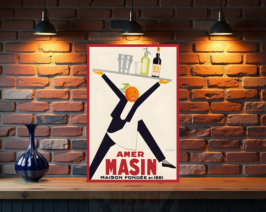 Amer Masin Vintage Sign- Heavy Metal Cafe & Bar Decor