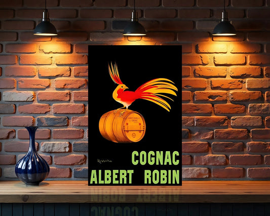 Cognac Albert Robin Heavy Metal Sign - Cafe & Bar Decor