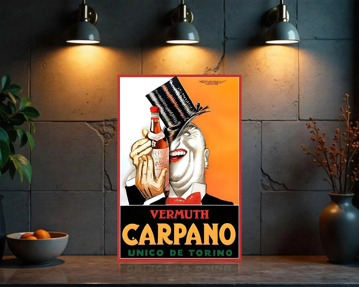 Carpano Torino's Iconic Vermuth Heavy Metal Sign – Garage & Man Cave Decor