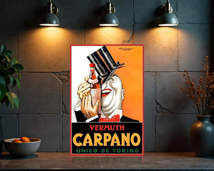 Carpano Torino's Iconic Vermuth Heavy Metal Sign – Garage & Man Cave Decor