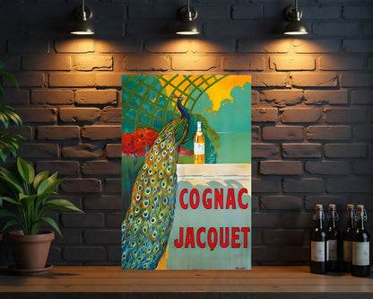 Cognac Jacquet Heavy Metal Sign - Cafe & Bar Decor