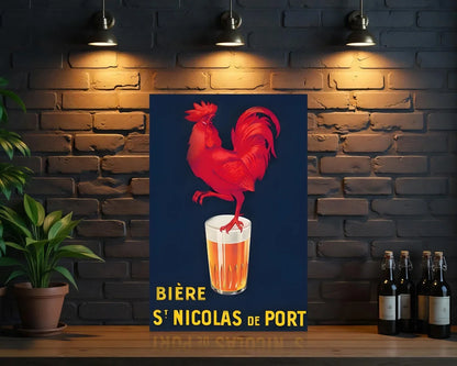 Bière St. Nicolas de Port Heavy Metal Sign – Garage & Man Cave Decor