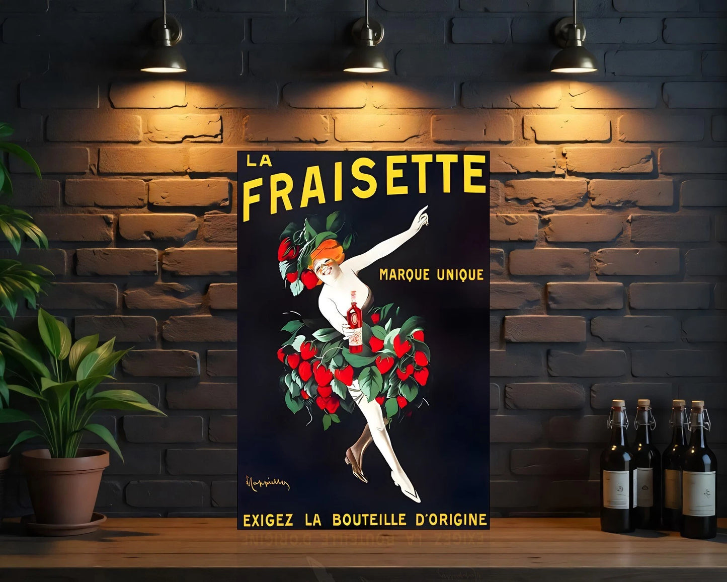 La Fraisette Heavy Metal Sign - Cafe & Bar Decor
