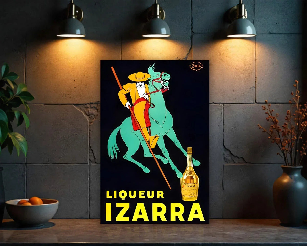 Liqueur Izarra Heavy Metal Sign – Garage & Man Cave Decor