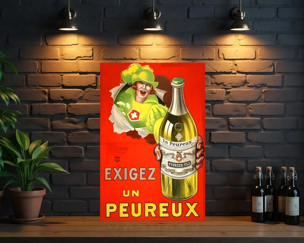 Un Peureux Heavy Metal Sign – Garage & Man Cave Decor