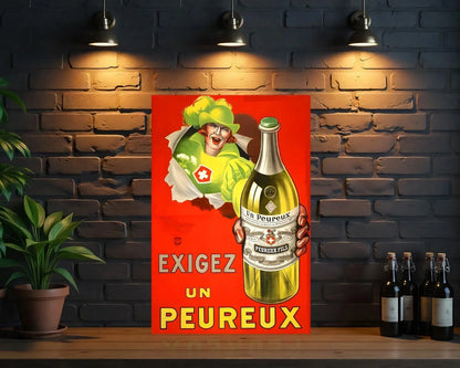Un Peureux Heavy Metal Sign – Garage & Man Cave Decor