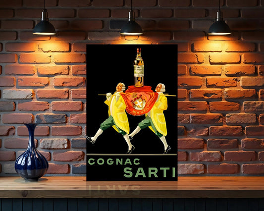 Cognac Sarti Vintage Sign - Heavy Metal Cafe & Bar Decor