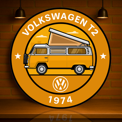 Volkswagen 1974 T2 Camper Westfalia Edition Sign –  Heavy Metal Garage & Service Sign