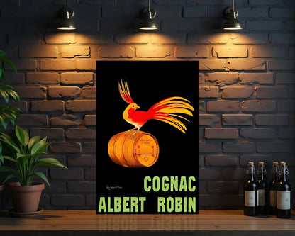 Cognac Albert Robin Heavy Metal Sign - Cafe & Bar Decor