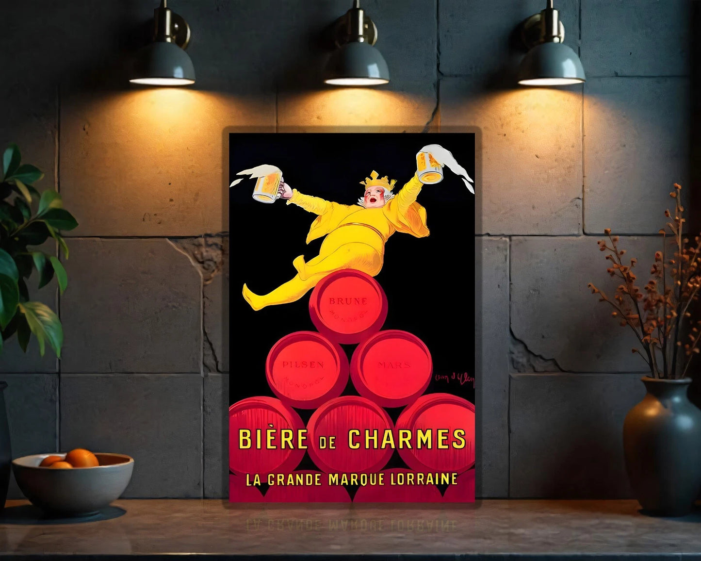 Bière de Charmes Heavy Metal Sign - Heavy Metal Cafe & Bar Decor