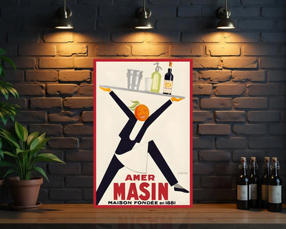 Amer Masin Vintage Sign- Heavy Metal Cafe & Bar Decor