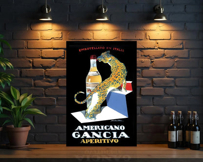 Americano Gancia Aperitivo Sign - Heavy Metal Cafe & Bar Decor