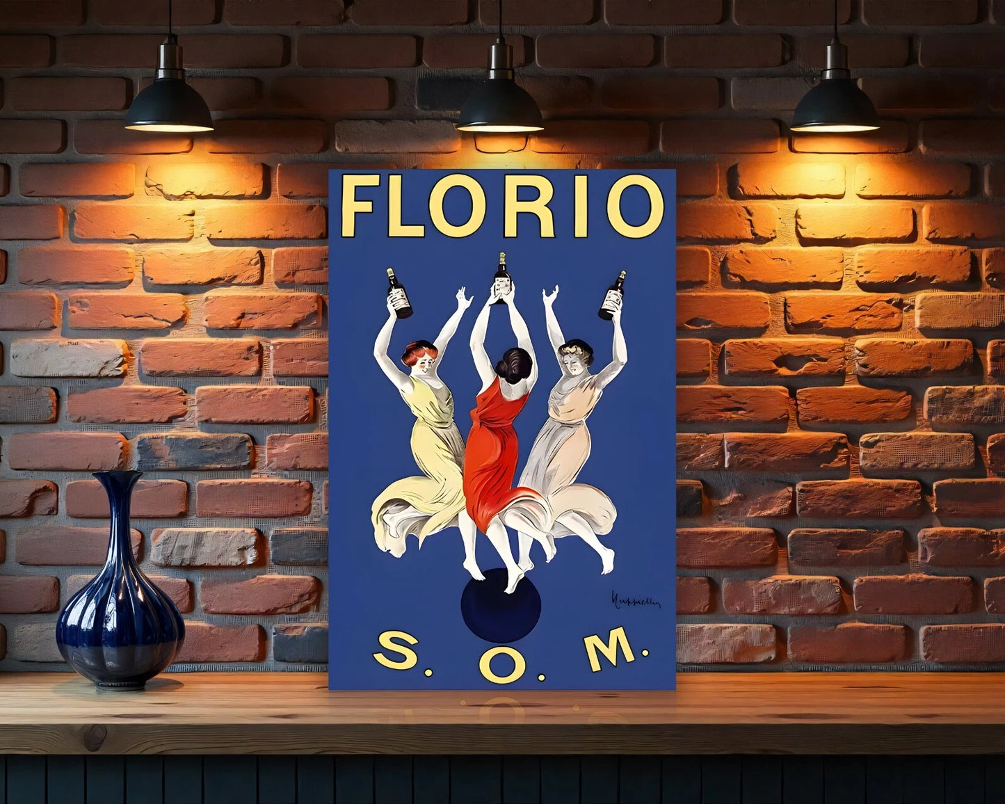 Florio S.O.M. Vintage Sign - Heavy Metal Cafe & Bar Decor