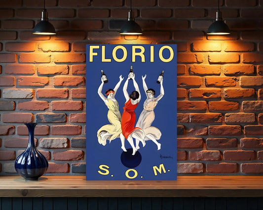 Florio S.O.M. Vintage Sign - Heavy Metal Cafe & Bar Decor