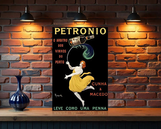 Petronio Porto Win Heavy Metal Sign – Garage & Man Cave Decor