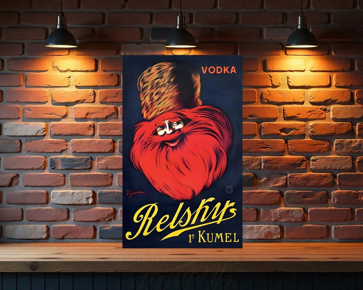 RELSHY'S Vodka Heavy Metal Sign – Garage & Man Cave Decor