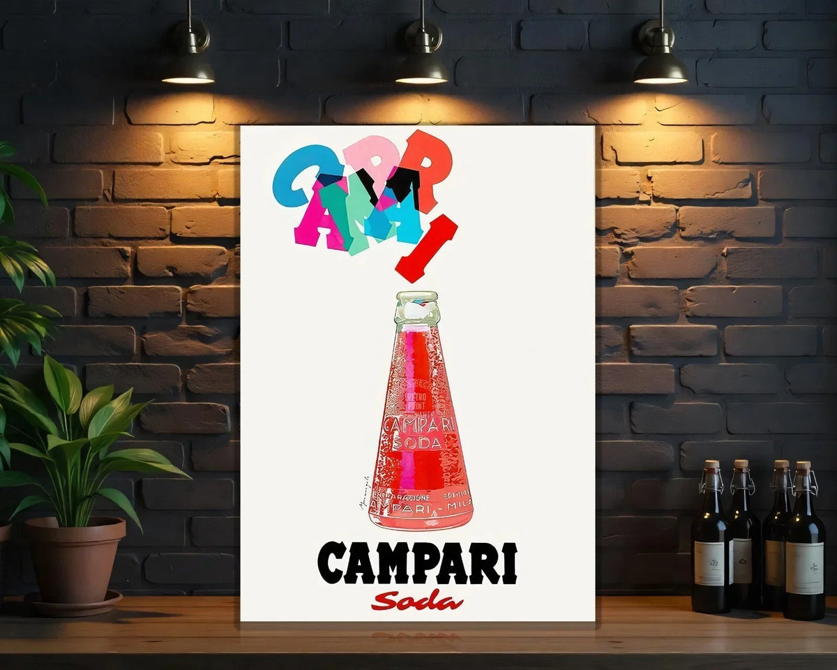 Campari Soda Beverage Heavy Metal Sign – Garage & Man Cave Decor