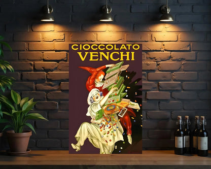 Cioccolato Venchi Italian Chocolate Heavy Metal Sign – Garage & Man Cave Decor