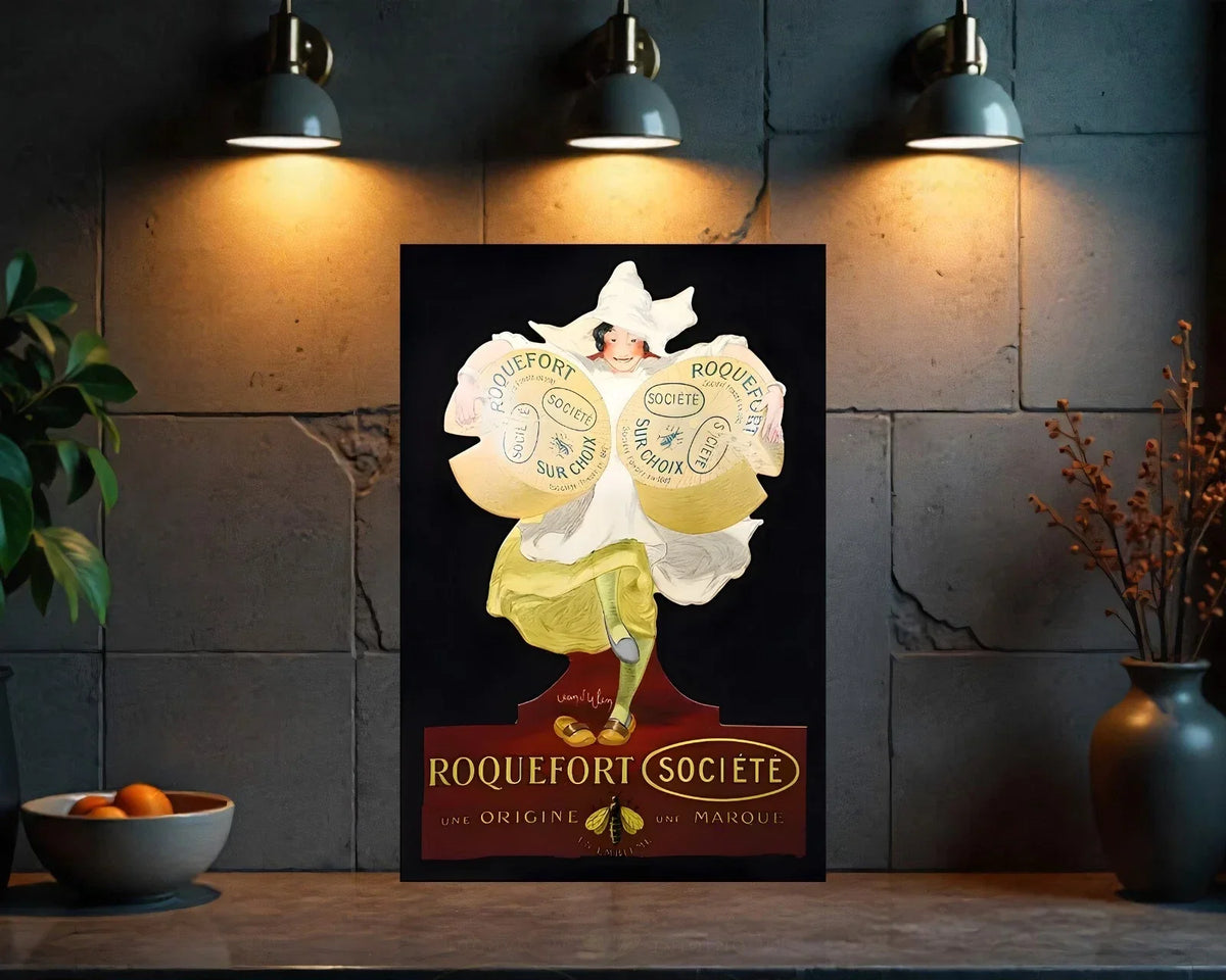 Roquefort Société Heavy Metal Sign – Garage & Man Cave Decor