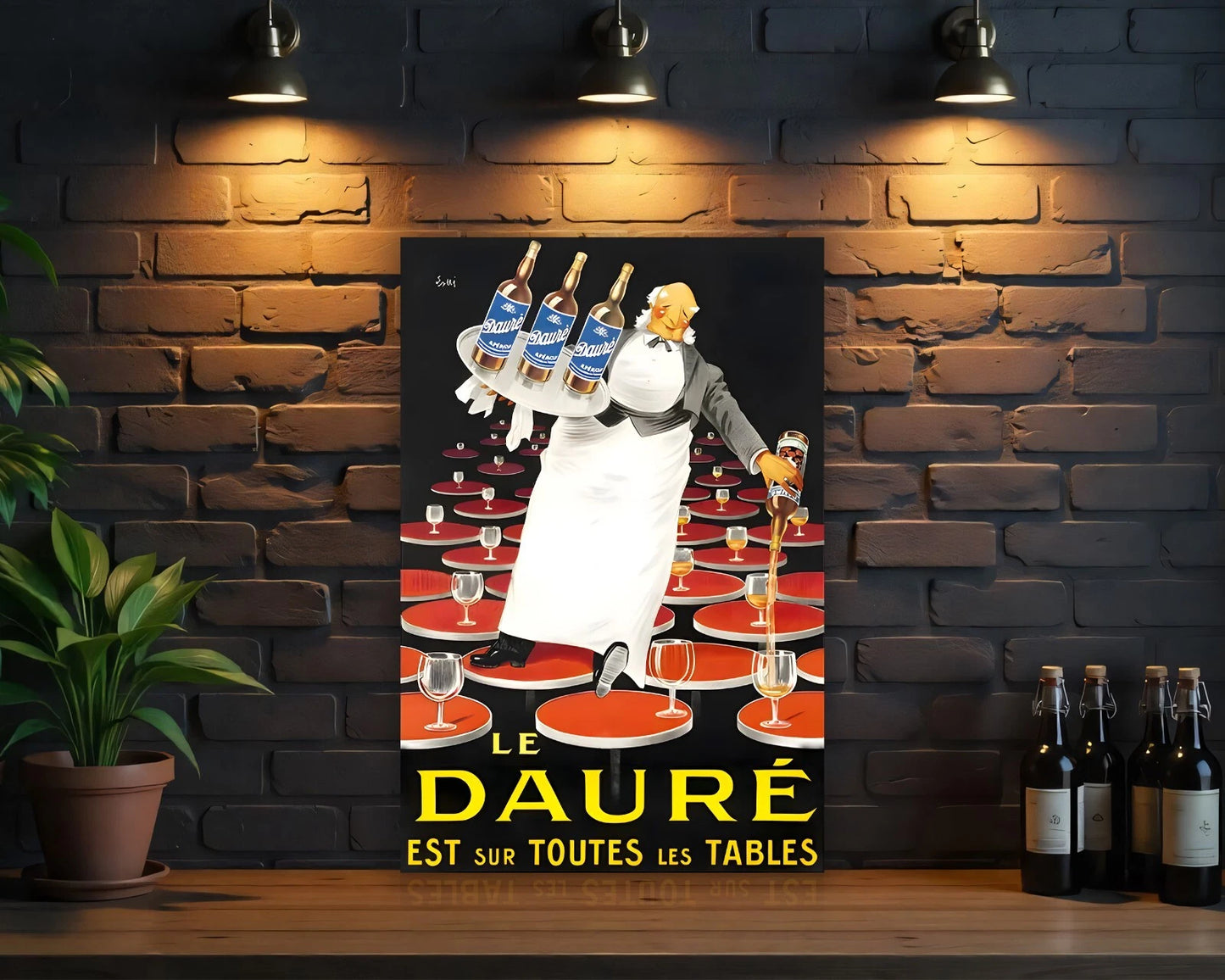 Le Dauré Vintage Sign - Heavy Metal Cafe & Bar Decor