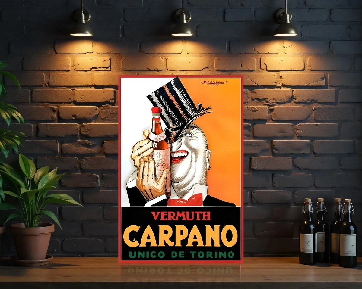 Carpano Torino's Iconic Vermuth Heavy Metal Sign – Garage & Man Cave Decor