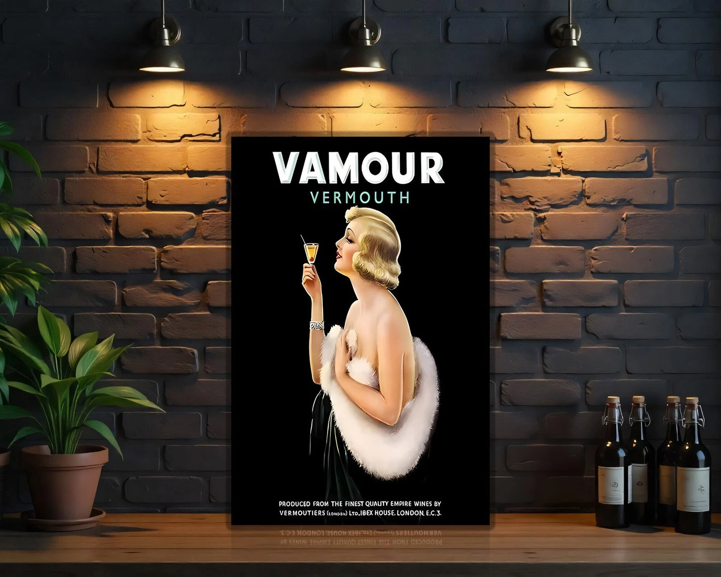 Vamour Vermouth Heavy Metal Sign - Heavy Metal Cafe & Bar Decor