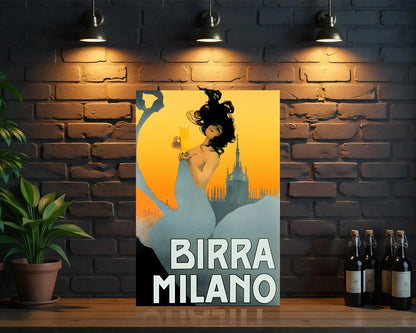 Birra Milano Heavy Metal Sign – Garage & Man Cave Decor