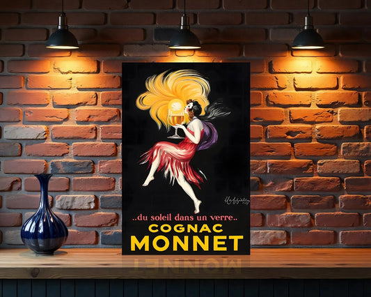 Cognac Monnet Vintage Sign – Heavy Metal Cafe Decor