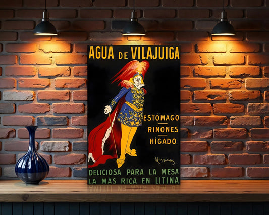 Agua de Vilajuïga Sign - Heavy Metal Cafe & Bar Decor