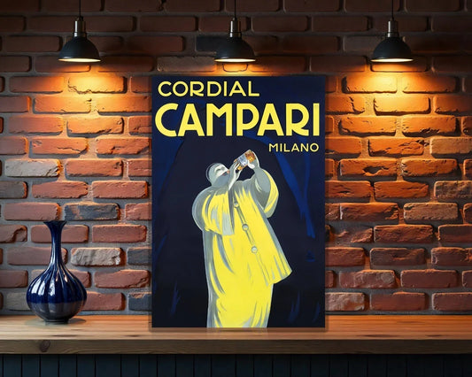 Campari Cordial MILANO Heavy Metal Sign – Garage & Man Cave Decor