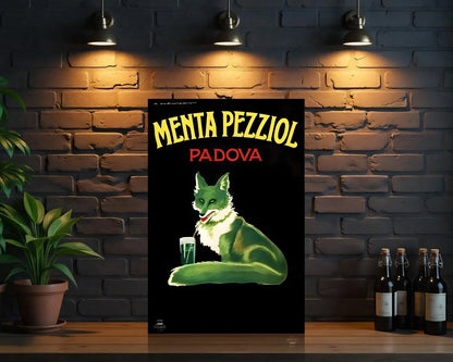 Menta Pezziol Padova Heavy Metal Sign – Garage & Man Cave Decor