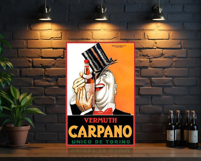 Carpano Torino’s Iconic Vermuth Sign  -  Heavy Metal Cafe Decor
