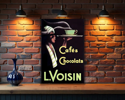 Cafés Chocolats L. Voisin Heavy Metal Sign - Heavy Metal Cafe & Bar Decor