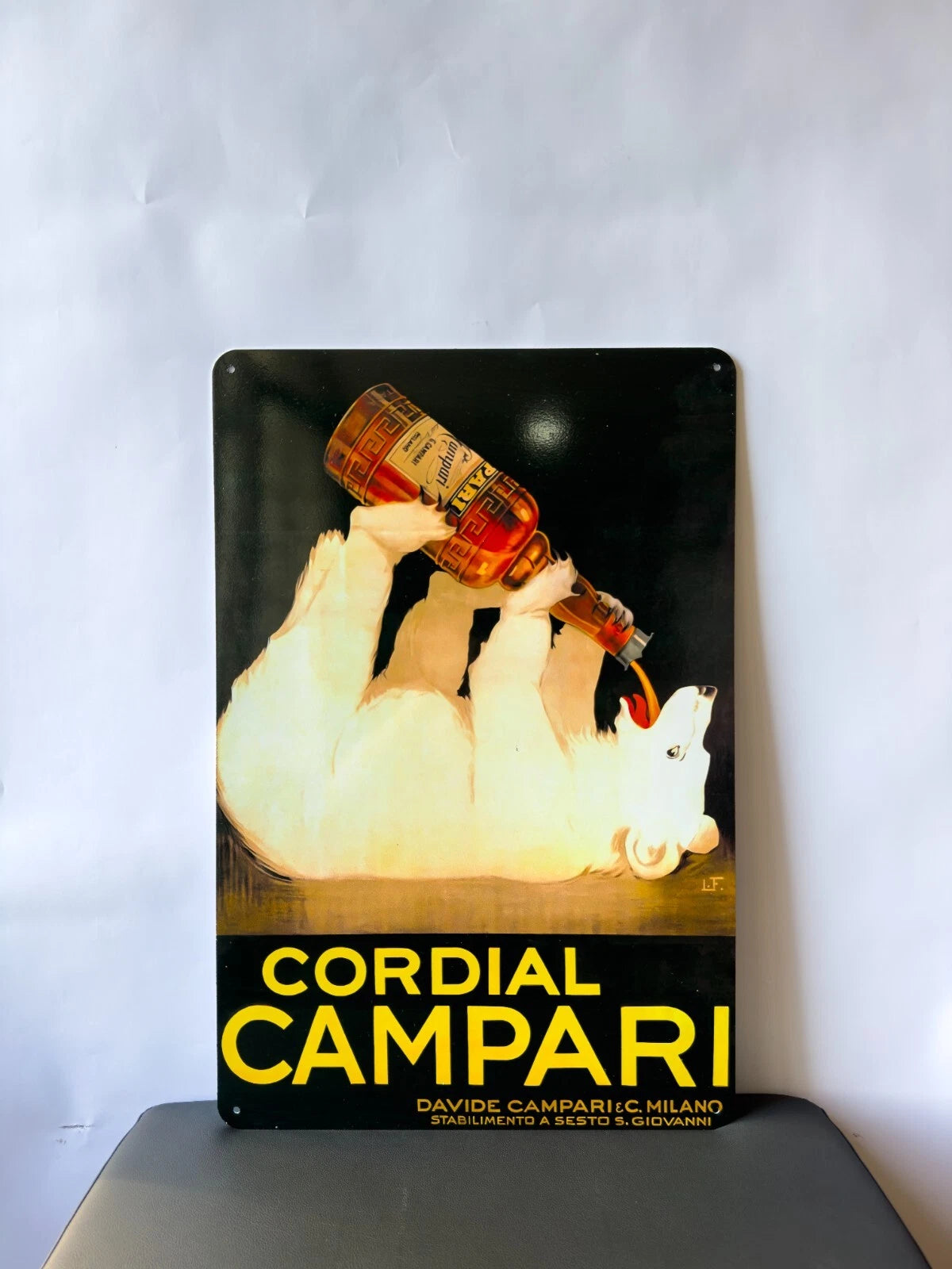 Campari Cordial POLAR BEAR Sign - Heavy Metal Cafe & Bar Decor