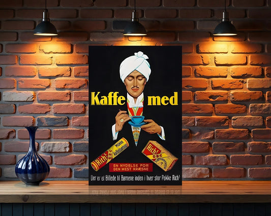 Rich’s Kaffe Vintage Sign – Heavy Metal Cafe Decor