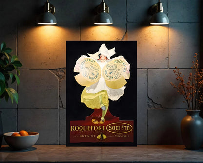 Roquefort Société Heavy Metal Sign - Cafe & Bar Decor