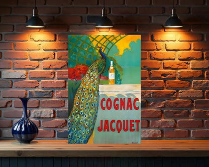 Cognac Jacquet Heavy Metal Sign - Cafe & Bar Decor
