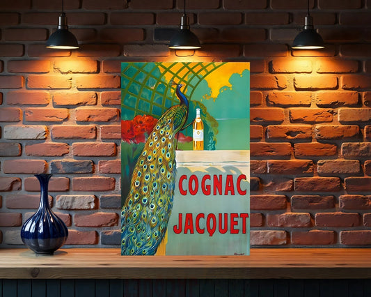 Cognac Jacquet Heavy Metal Sign - Cafe & Bar Decor
