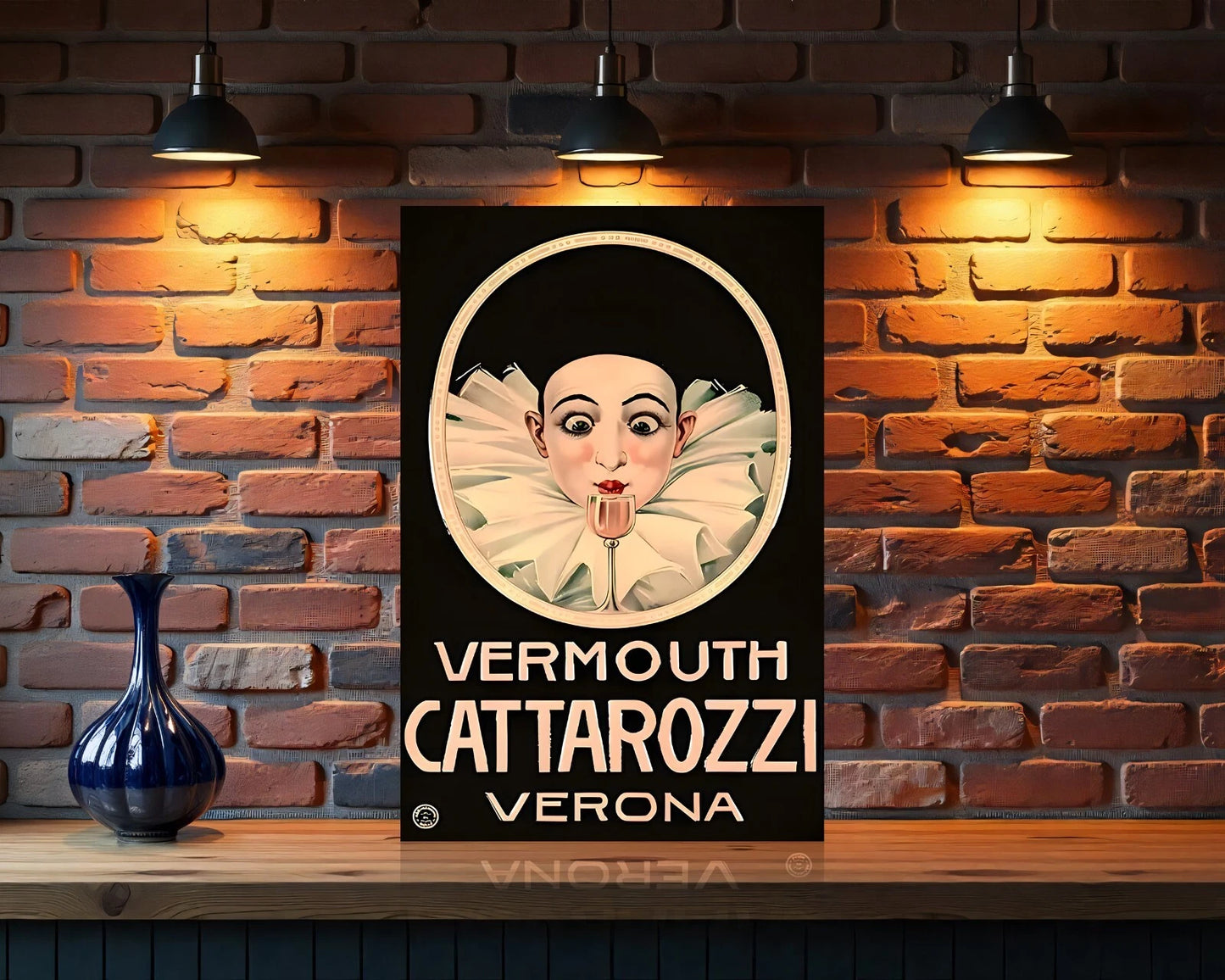 Cattarozzi Verona Vermouth Sign - Heavy Metal Cafe & Bar Decor