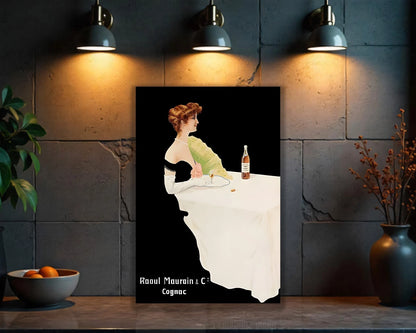 Raoul Mourain & Cie Cognac Heavy Metal Sign - Cafe & Bar Decor