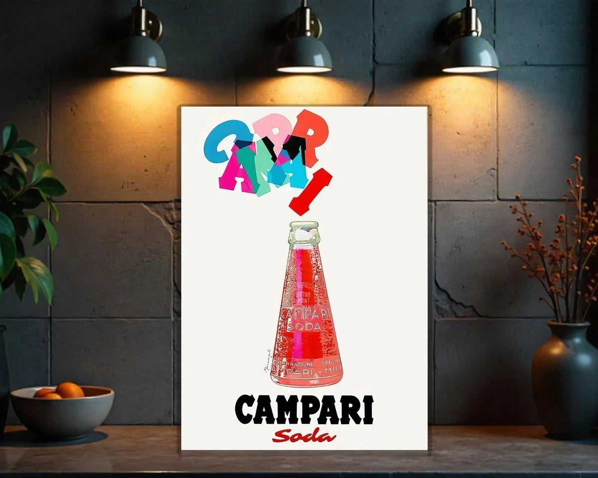 Campari Soda Beverage Heavy Metal Sign – Garage & Man Cave Decor