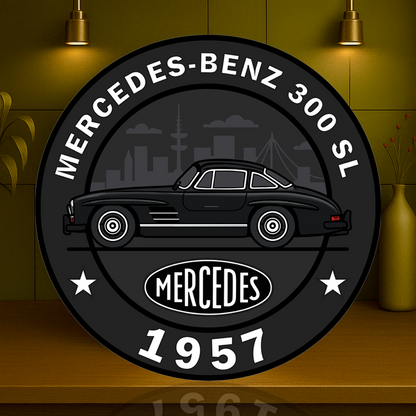 Mercedes 1957 Fahrräder Daimler Sign  –  Heavy Metal Garage & Service Sign
