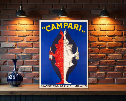 Campari Twins Vintage Sign - Heavy Metal Cafe & Bar Decor