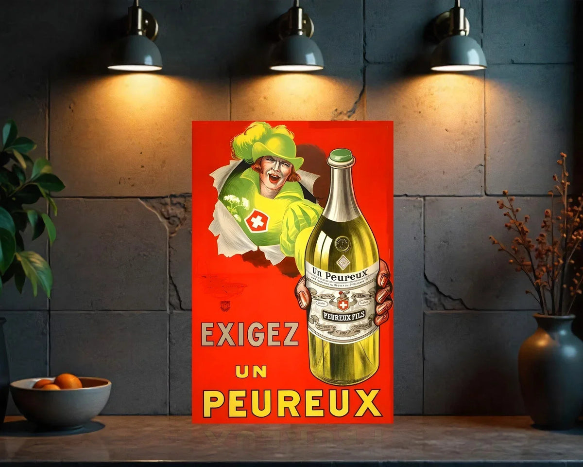 Un Peureux Heavy Metal Sign – Garage & Man Cave Decor